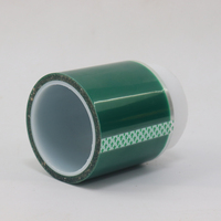 Ruban adhésif PET silicone vert haute température, directement de l'usine, 33m, pour revêtement en poudre et galvanoplastie