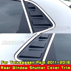 Car Side Rear <b>Window</b> Louver Shutter <b>Cover</b> Compatible With Volkswagen Polo 2011-2018 Body Kit Sport Style Car Accessories - Product Image 4