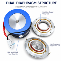 Haut-parleur tweeter à compression à double bobine vocale en métal pour line array, tweeter D3 à double diaphragme, accessoires pour haut-parleur de 2 pouces