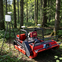 Tondeuse à gazon à lame plate de 800 mm, motorisée par un moteur diesel à 4 temps, équipement de désherbage industriel pour pentes et forêts, idéal pour le bricolage