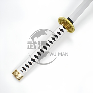 <span class=keywords><strong>Fate</strong></span>/<span class=keywords><strong>Grand</strong></span> <span class=keywords><strong>Order</strong></span> Okita Souji Tachi Blanco de 101 cm, Accesorio de Cosplay de Madera con Saya Blanca para Eventos de Cosplay - Product Image 2