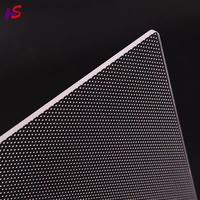 Diffuseur de lumière TFT en acrylique HONGSHENG de 2 mm d'épaisseur, haute qualité, guide STN découpé au laser, PMMA rétroéclairé par LED, luminosité 90 %, personnalisable