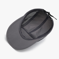 Fabricante de gorras deportivas logotipo bordado personalizado 5 paneles ala curva gorras para correr sombrero
