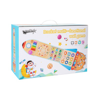 Jeu Mural Montessori Sensoriel en Bois, Tableau d'Activités Éducatif et Intéressant, Panneaux d'Apprentissage Muraux pour Enfants