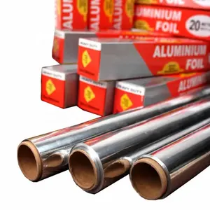Papel de aluminio para supermercado de países de Oriente Medio 8011 10 micras 30 metros papel de aluminio para uso en cocina rollo pequeño de papel de aluminio