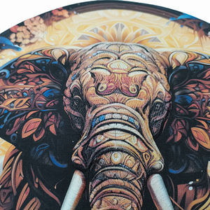 Éléphant de grande taille Totem impression patchs de broderie fer sur patchs personnalisés à coudre broderie pour veste <span class=keywords><strong>manteau</strong></span> - Product Image 4