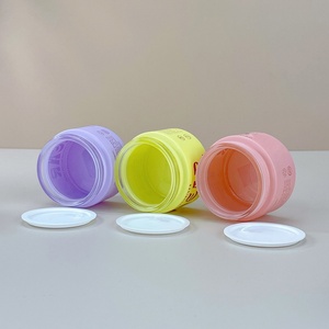 Customized Wide Mouth Skincare Cream <b>Jar</b> Container 30ml 50g 60ml Blue Ombre Custom <b>Empty</b> Matte Glass Cosmetic <b>Jar</b> With Lid - Product Image 5