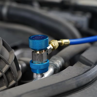 R134A Adaptateurs de conversion de tuyau de jauge AC Coupleur rapide Peut tarauder Adaptateur de réservoir Valve Core Remover Réfrigération Échange de chaleur