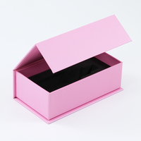 Boîte cadeau en papier recyclable de luxe WALKIN de couleur rose avec fermeture magnétique rigide personnalisée pour l'emballage de parfum individuel avec insert en EVA