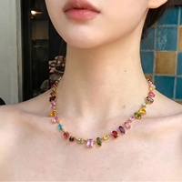Nouvel ensemble de bijoux de luxe haut de gamme avec boucles d'oreilles carrées en zircon et collier, couleur fraîche et simple, idéal pour les fêtes