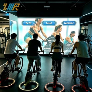 Juego de Ciclismo Interactivo con Proyección Virtual, Bicicleta Virtual con Seguimiento de Movimiento, Centro de Fitness, Centro de Entretenimiento Familiar, <span class=keywords><strong>FEC</strong></span> OEM - Product Image 3