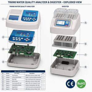 Analizador de Calidad del Agua Multiparamétrico TR6900, Digestor de 16 Orificios para DQO, Amoníaco, Nitrógeno, Fósforo Total, Turbidez y Aguas Residuales - Product Image 3