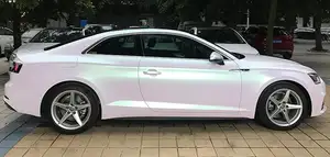 Premium hoch glänzend/matt Satin Aurora weiß Chamäleon Metallic Autozubehör Aufkleber