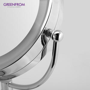 8.5 इंच डबल साइड एचडी ग्लास और आवर्धक धातु के नेतृत्व वाले डेस्कटॉप मेकअप मिरर - Product Image 2