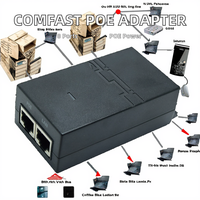 COMFAST 24V 48V 0.32A 0.5A Adaptor Injektor POE Port LAN WAN untuk Switch Jaringan AP CPE