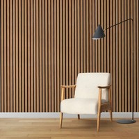 Dalles de plafond modernes Akupanel en MDF, panneaux muraux acoustiques insonorisants, panneaux décoratifs 3D, panneaux absorbants le son à 80%