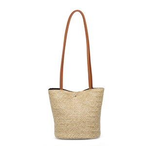 Delle donne Della Spiaggia Della Paglia Tessitura Secchi di Totes Della Borsa di <span class=keywords><strong>Estate</strong></span> Sacchetto di Spalla Tote - Product Image 5