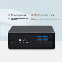 Micro-ordinateur de bureau client léger Intel Core I5 8257U double LAN 2DDR4 2HD-MI Wifi BT Wind10 Linux Office Gamer NANO Mini PC