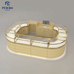 كشك لعرض المجوهرات مخصص معرض تجاري كشك تجاري للعرض للمجوهرات كشك دائري للمجوهرات - Product Image 4