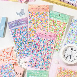 Lot de 6 autocollants étoiles mignons et basiques assortis, en acrylique/papier, auto-adhésifs, finition brillante, pour bricolage, collage Guca, décoration de téléphone - Product Image 6