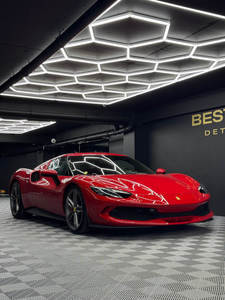 إضاءة سقف سداسية LED لصالونات التجميل والمرآب، أنابيب إضاءة LED على شكل خلية النحل لصالونات الحلاقة والمرآب - Product Image 6