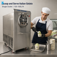 Machine à glace artisanale industrielle CY-N90, congélateur à glace en vrac R404A, cylindre de 50L, machine à glace italienne 220V/50Hz