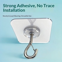 Support de suspension pour plante suspendue, étanche, multifonctionnel, robuste, avec crochet de plafond, adhésif sans trace, ventouse en fer et œillet de rideau réglable