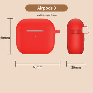 Custodia Protettiva in Silicone per Airpods 1/2/3/4/Pro/Pro2/Pro3 Accessori per Cuffie - Product Image 4