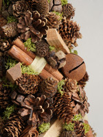 JIAXUN 2026 Nouveaux Ornements de Noël en Bois pour Bureau, Petits Sapins de Noël en Gros de l'Usine du Zhejiang en Chine pour Ambiance Café et Bar