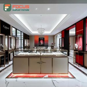 Luxury Custom Jewelry Showcase Manufacturer Metal Frame Jewelry Shop Jewelry Cabinet - Product Image 1