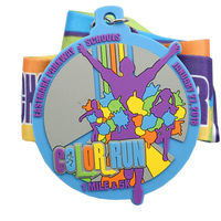 Fabricant de médailles sportives vierges en plastique PVC caoutchouc personnalisées de haute qualité par sublimation