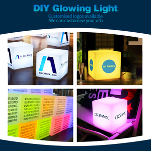 <span class=keywords><strong>Led</strong></span> sáng <span class=keywords><strong>Cube</strong></span> đầy màu sắc ánh sáng ban đêm trang trí thanh phân Bảng Đèn ngoài trời Vườn sáng phân khối lập phương ánh sáng - Product Image 6