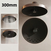 Robinet encastré en laiton avec cartouche ABS chromée de 12 pouces, bras de connexion en acier inoxydable, ensemble de douche mural pour salle de bain