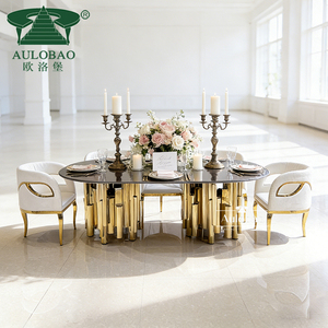 Luxurious Design Stainless Steel Wholesale Wedding <b>Table</b> and Chairs - Product Image 1