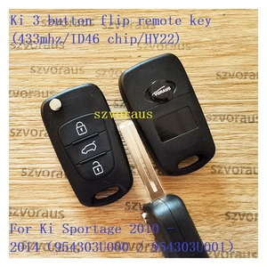 Chất lượng cao <span class=keywords><strong>Kia</strong></span> 3-nút thông minh xe từ xa chính lật thiết kế với 433MHz/id46 chip (hy22) - Product Image 2