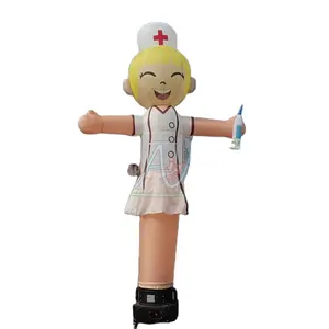 Custom Inflatable Doctor Figure Skydancer Character Air Dancer for National Medical Day Promotion or Advertising in Hospital