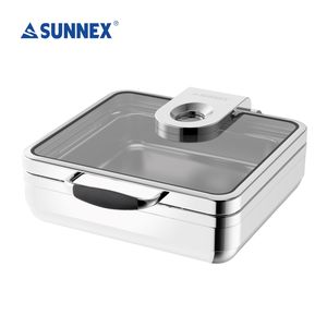 For Sunnex Luxury 5.5L <b>Food</b> <b>Warmer</b> High Quality SS304 Chafing Dish for Hotels Restaurants Catering - Product Image 2