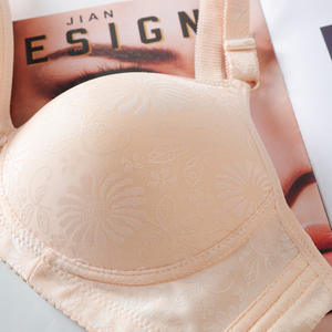 Soutien-gorge Jacquard haut de gamme pour femmes âgées d'âge moyen confortable doux grande taille coupe en nylon pour <span class=keywords><strong>gros</strong></span> <span class=keywords><strong>seins</strong></span> petits <span class=keywords><strong>seins</strong></span> - Product Image 4