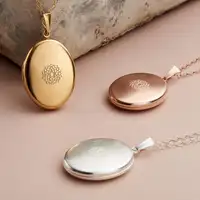 Kalung Liontin Oval Aksesori Perhiasan Kalung Liontin Bingkai Foto Perhiasan Untuk Pasangan Hari Ibu Hadiah Grosir