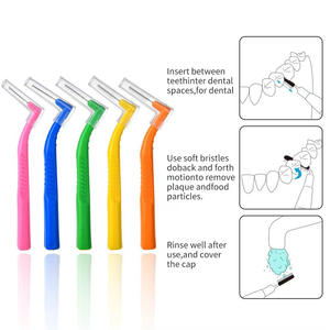 Nouvel arrivage de brosses à dents interdentaires roses originales en forme de L pour adultes pour une meilleure santé bucco-dentaire - Product Image 5