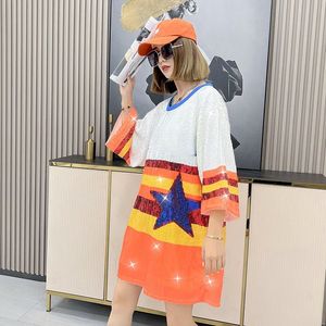 City Shirts Baseball Pailletten kleid für Houston Frauen - Product Image 2