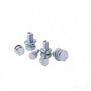 Conjunto de Perno Hexagonal Cruzado GB9074.17 de Acero al Carbono de la Mejor Calidad con Anillo de Seguridad y Arandela Plana - Product Image 6