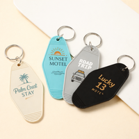 Porte-clés rétro en métal pour motel, gravure personnalisée, pour hôtel, bar, café, complexe hôtelier, cadeau