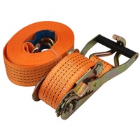 Sangle d'arrimage à cliquet en polyester de haute qualité certifiée CE EN12195-2 avec boucle en acier, longueur et largeur personnalisables
