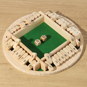 Gioco da Tavolo in Legno a 4 Lati con Dadi, Giocattolo Educativo per l'<span class=keywords><strong>Apprendimento</strong></span> della <span class=keywords><strong>Matematica</strong></span> e dell'Aritmetica per Bambini - Product Image 6