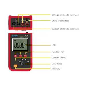 VLUUKE VK3640 Hochpräzises <span class=keywords><strong>4</strong></span>-Draht-Milliohm-Meter Klemm-Erdungswiderstandsmessgerät 20A Strombereich für Transformatorwicklungen - Product Image 2