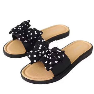 2026 Chaussons et <span class=keywords><strong>sandales</strong></span> d'été pour femmes, chaussures plates décontractées à nœud, tongs plates - Product Image 1