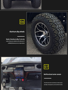 Voitures de golf électriques personnalisées de dernière génération, longue portée, haute vitesse, 4 à 6 places, adaptées aux passagers d'aéroport et aux véhicules de pick-up d'hôtel - Product Image 5