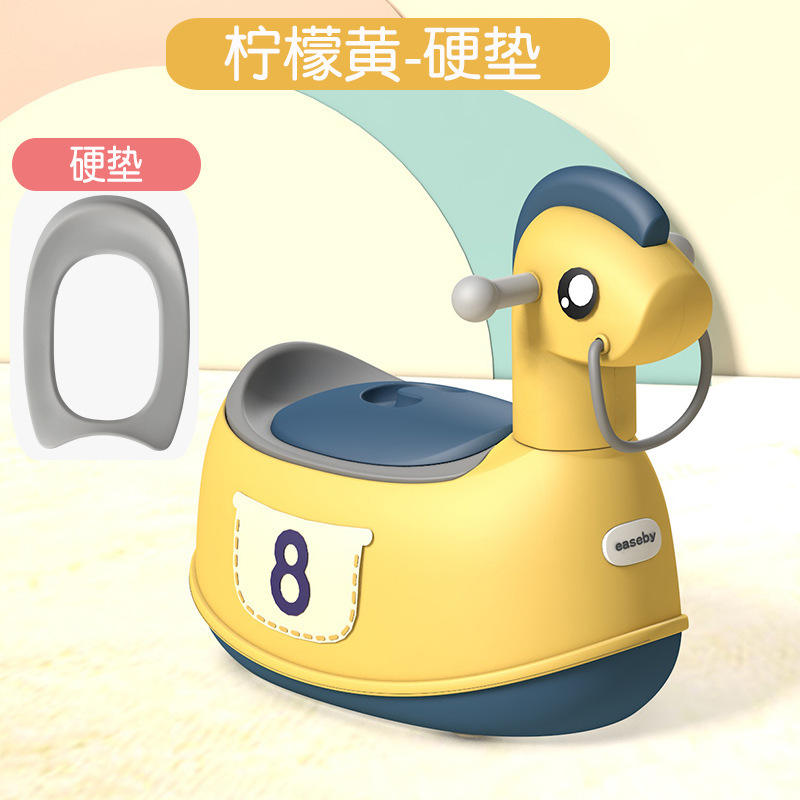 ม้าโยกสีเหลือง (รุ่นมาตรฐาน) ไม่มีล้อ ไม่มีดนตรี