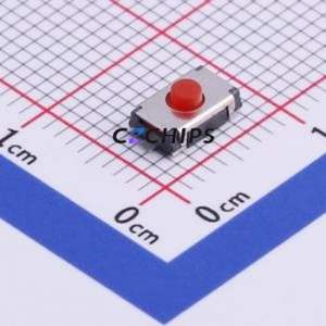 TAEF-25R-V-T/R Tactile Switch SMD,3.8x6mm Switch Single Pole Single Throw Round Button Vertical Mount 6mm - Product Image 1
